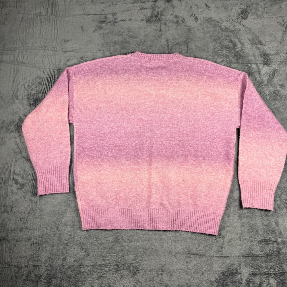 Old Navy Womens XS Petite Pink Gradient Ombre Pullover Crew Neck Knit Sweater - Picture 10 of 14